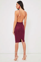 Load image into Gallery viewer, Beth Wine Dress

